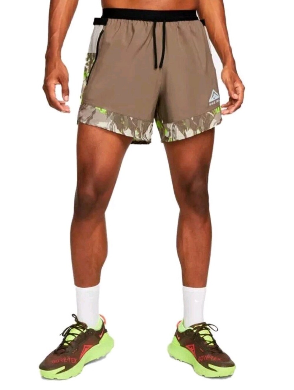 Nike Trail Dri-FIT Flex Stride 5" Brief-Lined Shorts Camo Trail Running Size S